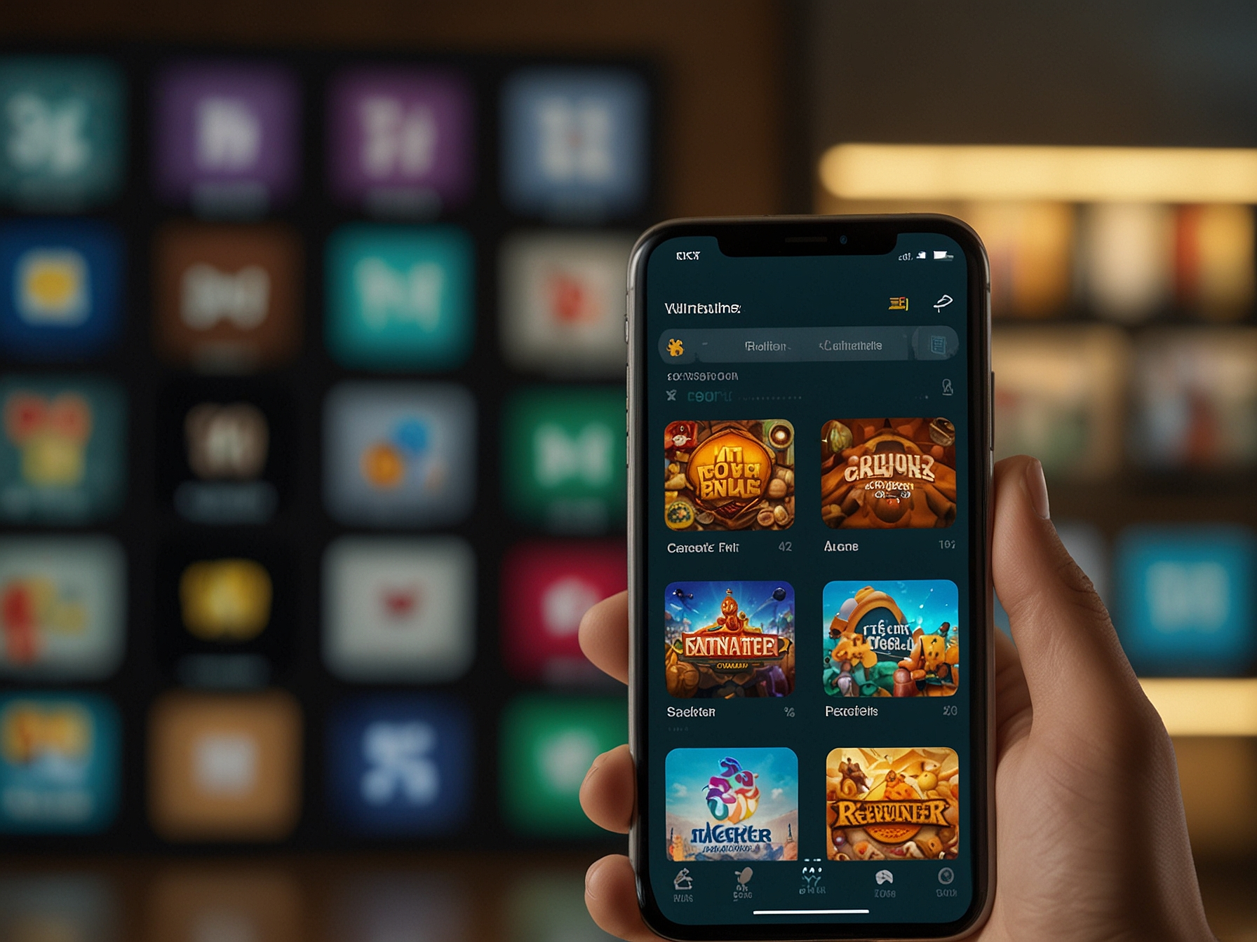 Betwinner app displayed on smartphone