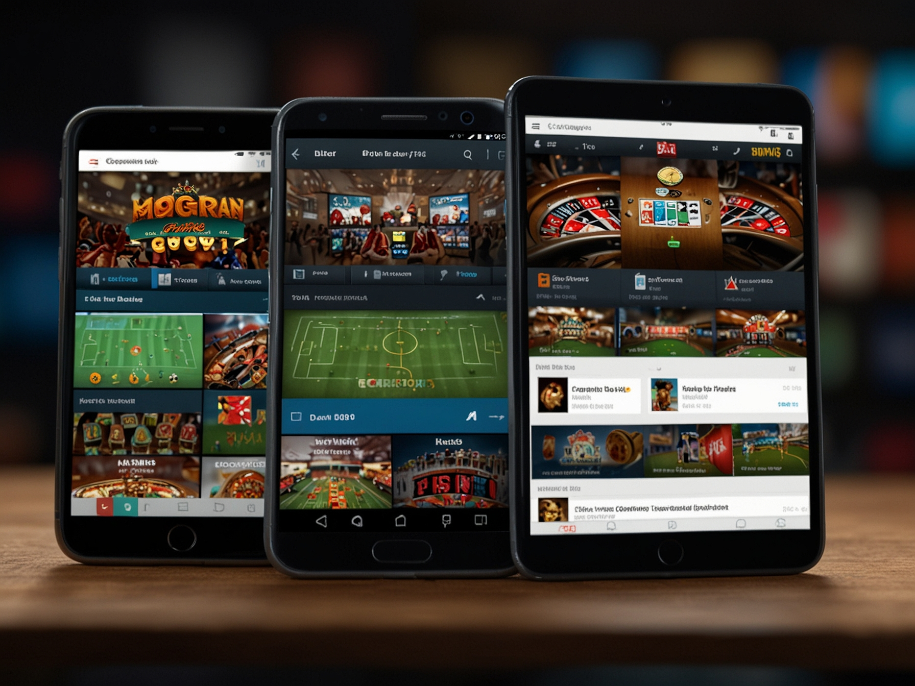 Betwinner mobile website on tablet and phone